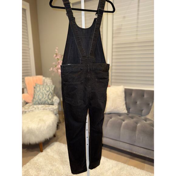 NWT Upcycled Zara Black Denim Overalls Size XSM-SM - 1-2 QUICK SHIP - Picture 5 of 6